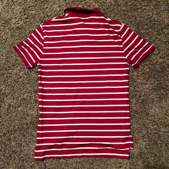 Polo Ralph Lauren Pink & White Striped Polo Shirt (S) - Picture 2 of 4